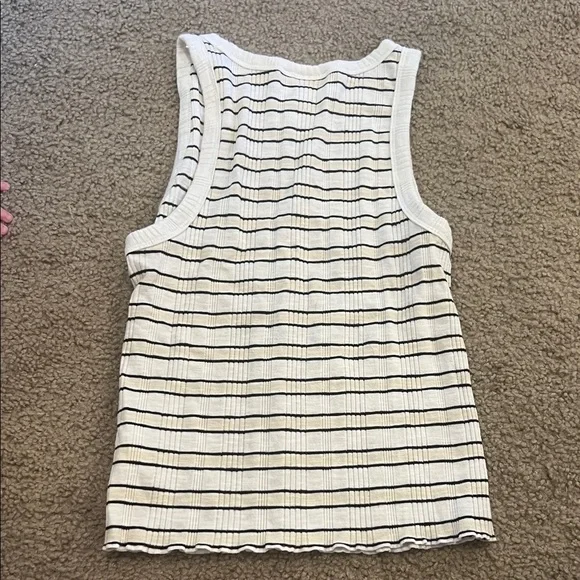 Universal Threads Black and White Striped Tank Top - Picture 6 of 6
